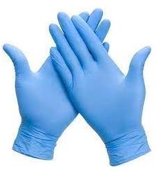 Nitrile handschoenen blauw Maat - L