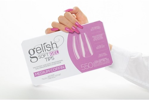 Gelish - Soft Gel Tips Medium Coffin