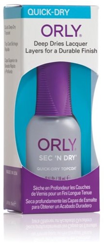 ORLY Sec'n Dry - Sneldrogende Topcoat 18 ml